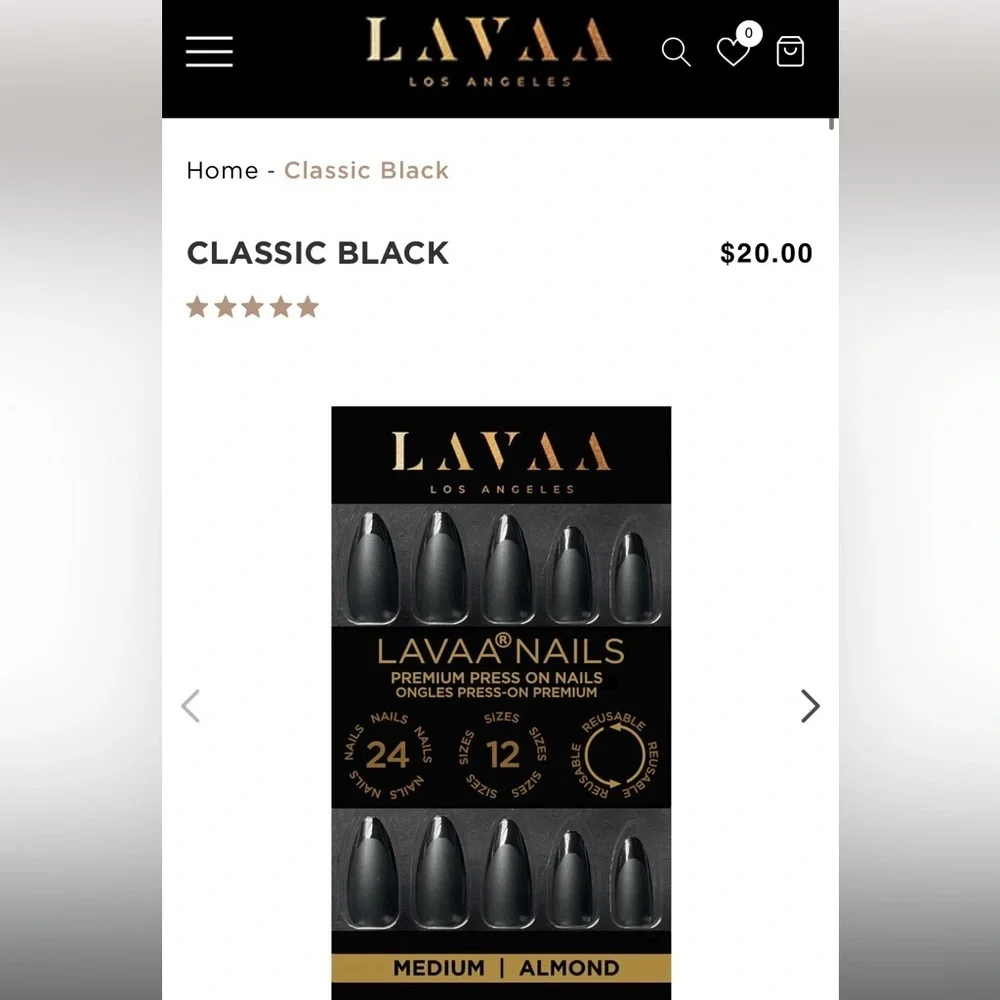 LAVAA Los Angeles press on nails, NIB set of two - Picture 4 of 11
